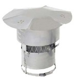 Foreverflex 6" Rain Cap with 3/4 Screen and windguard.